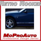 RETRO Mustang ROCKER - 3M Pro Vinyl Panel Stripes Decals Graphics 2004 995