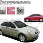 INTREPID Vinyl GRAPHIC Decals FORD FOCUS -Pro Vinyl Pin Striping 008
