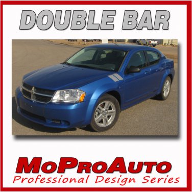 2009 AVENGER DOUBLE BAR Hash Style Decals Stripes Hood Vinyl Graphics 8LE