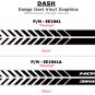 2016 Dodge Dart // DASH // Lower Rocker Panel Side Stripes Decals Graphics 3M SC