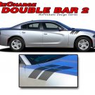 2015-2018 Dodge Charger Hood Hash DOUBLE BAR Side Decals Graphics 3M Pro Vinyl