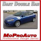 2013 2014 2015 2016 Dodge Dart SXT SE GT DOUBLE BAR Decals Stripe 3M Pro Vinyl