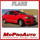Pro Grade Vinyl / 2015 Chevy SONIC GRAPHICS FLARE / Stripes Decals  * 3M TA1