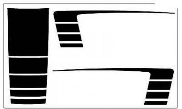 Dodge Ram Bed Hood Graphics Decals - 3M Pro Vinyl Stripes 2016 627