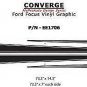 2016 Ford Focus CONVERGE Side Pro Grade 3M Vinyl Stripes Decals Graphics B77