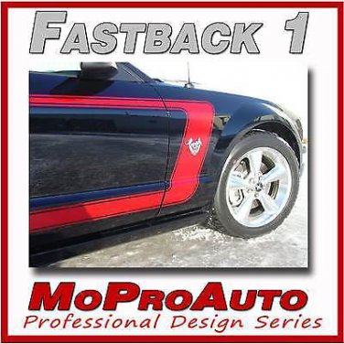 FASTBACK 1 Mustang Vinyl GRAPHICS Stripes - 3M Pro Grade Decal 2009 628