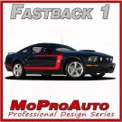 FASTBACK 1 Mustang Vinyl GRAPHICS Stripes Decal 2006 - 3M Pro Grade 348