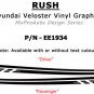 2016 FITS Hyundai Veloster / RUSH Side Vinyl Decals Stripes Graphics by PDS 09