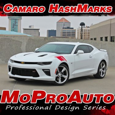 2017 2018 Camaro Hashmarks Hood Fender Vinyl HASH Stripes Graphics Decals SS LS