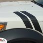 Double Bar Hash Hood Fender Vinyl Graphic Decal Stripe for 2007-2011 Dodge Nitro