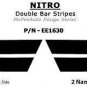 Double Bar Hash Hood Fender Vinyl Graphic Decal Stripe for 2007-2011 Dodge Nitro
