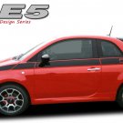 Body Line Side Rally Racing Stripes Vinyl Graphic Decal 2011-2016 Fiat 500
