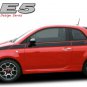 Body Line Side Rally Racing Stripes Vinyl Graphic Decal 2011-2016 Fiat 500