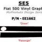 Body Line Side Rally Racing Stripes Vinyl Graphic Decal 2011-2016 Fiat 500