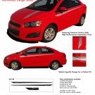 Sweep Lower Rocker Panel Hood Graphics Decals Stripes fits 2012-2016 Chevy Sonic