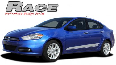 Race Lower Rocker Panel Side Decals Vinyl Graphic SE RT SXT 2013-2016 Dodge Dart