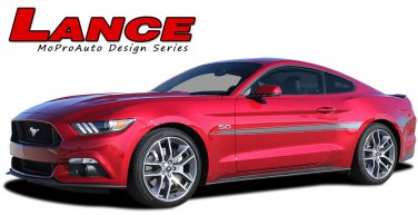 2015-2017 Ford Mustang LANCE Mid Door Body Panel Vinyl Stripe 3M Decals Graphic