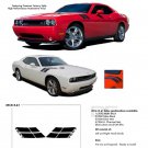 Hood Fender Side Decals DOUBLE BAR Vinyl Graphic for 2008-2014 Dodge Challenger