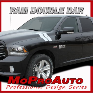 2009-2017 Ram 1500 Truck RAM DOUBLE BAR Stripes Graphics 3M Pro Decals PDS2127