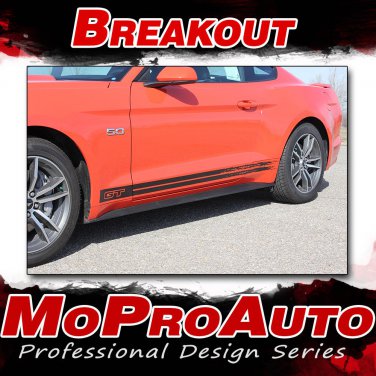 BREAKOUT ROCKER Lower Door Vinyl Stripe 3M Decals Graphic 2017 Ford Mustang B5