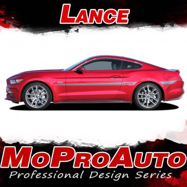LANCE Mid Door Body Panel Vinyl Stripe 3M Decals Graphic 2015-2016 Ford Mustang