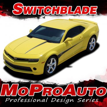 2015 Camaro Blade Hood Spike Side Spear 3M Vinyl Decals Stripes Graphic - R390