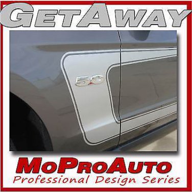 2013 * GETAWAY Side Mustang C STRIPE Vinyl Decals Graphics - Pro Grade 3M 058