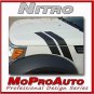 Dodge NITRO DOUBLE BAR Hood -Pro Vinyl Graphics Decals Stripes 3M 310