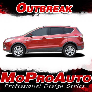 2017 Ford Escape OUTBREAK Mid-Body Line 3M Pro Vinyl Graphics Stripes Decals FD1