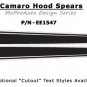 Hood Spears Cowl Spikes Stripes Decals Vinyl Graphic SS RS LS 2010-2015 Camaro