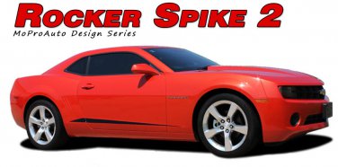 Camaro 2014-2015 Rocker Spike Lower Door Panel Stripe 3M Vinyl Graphic Decal RS