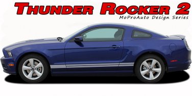 Thunder Rocker 2 Lower Panel Vinyl Stripe 3M Decal Graphic Ford Mustang 10-2014