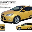 Scatter Lower Side Rocker Panel Stripe Vinyl Graphic Decal 2012-2017 Ford Focus