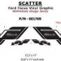 Scatter Lower Side Rocker Panel Stripe Vinyl Graphic Decal 2012-2017 Ford Focus