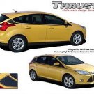 Thrust Upper Side Body Line Stripe Vinyl Graphic Decal 2012-2017 Ford Focus