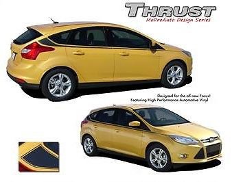 Thrust Upper Side Body Line Stripe Vinyl Graphic Decal 2012-2017 Ford Focus