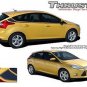 Thrust Upper Side Body Line Stripe Vinyl Graphic Decal 2012-2017 Ford Focus