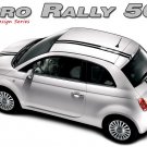 Euro Style Rally Hood Roof Racing Stripes Vinyl Graphic Decal 2011-2016 Fiat 500