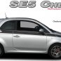 Checkered Side Body Line Rally Stripes Vinyl Graphic Decal 2011-2016 Fiat 500