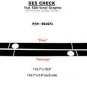 Checkered Side Body Line Rally Stripes Vinyl Graphic Decal 2011-2016 Fiat 500