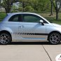Lower Rocker Panel Strobes Rally Stripes Vinyl Graphic Decal 2011-2016 Fiat 500