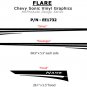 Flare Lower Rocker Panel Hood Graphics Decals Stripes fits 2012-2016 Chevy Sonic