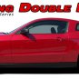 2010-2012 Mustang DOUBLE BAR Hood Fender Hash Mark Stripe Vinyl Graphic Decal