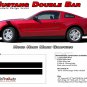 2010-2012 Mustang DOUBLE BAR Hood Fender Hash Mark Stripe Vinyl Graphic Decal