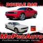 Double Bar Hood Fender Side Decals Vinyl Graphic Challenger 2015 2016 2017 2018