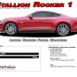 STALLION ROCKER 1 Lower Rocker Vinyl Stripe Decal Graphic 2016 2017 Ford Mustang
