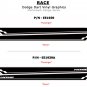 Race Dodge 2016 Dart Rocker Panel Side Vinyl Decals Graphics 3M Vinyl WTR