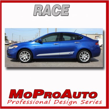 2016 RACE // Dodge Dart Rocker Panel Side Vinyl Decals Graphics 3M Vinyl RT8