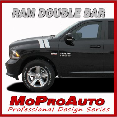 Dodge Ram Hood Hash Marks Vinyl Graphics 2017 Decals - 3M Pro Vinyl Stripes D32