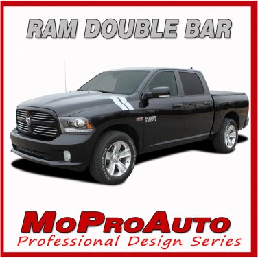 Dodge Ram Hood 2014 Hash Marks Vinyl Graphics Decals - 3M Pro Vinyl Stripes D54